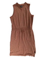 prAna Cozy Up Beach Hopper Dress XL Heather Brown Sleeveless Terry Knit