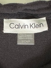 Calvin Klein Dress Womens S Black Short Sleeve Hoodie Drawstring Pockets Logo
