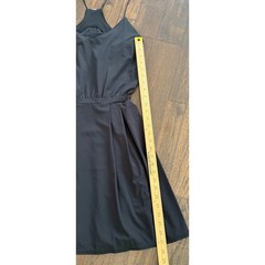Lululemon City Summer Dress 4 Black Open Back Cutout Mini W8604S Tennis Golf