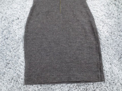 Banana Republic Dress Womens 0 Gray Wool Blend Knit Sweater Tank Zip Straight