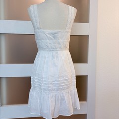 Forever 21 NWT White Cottagecore Square Neck Tiered Mini Tank Dress S