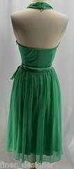 MARIA BIANCA NERO JADE V-Neck Cocktail Dress Semi-Formal Sleeveless Halter SZ M