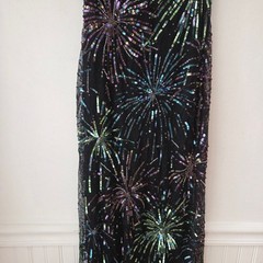 Naeem Khan Sequin Black Gown Full Length Dress Designer Women&rsquo;s 4-6