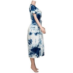 NWT CHRISTY DAWN The Dawn Dress, Indigo Shibori, OS