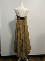 Very J EUC Tan/Beige Patterned Midi Dress Size L