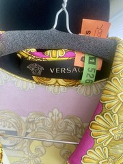 Gianni Versace Long Multi Color Button down long sleeve Dress made in Italy 40