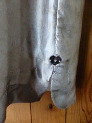 Designer Twin Set Simona Barbieri Grey & Bronze Floral Silk Dress Sz M – L