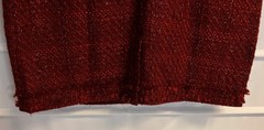 Lands&rsquo; End Rust Nubby Textured Lined Sleeveless Dress w/ Pockets 10 Petite EC!