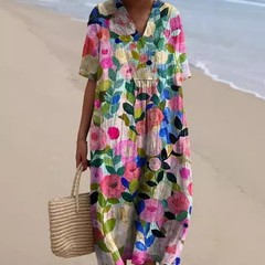 Loose Printing Long dress