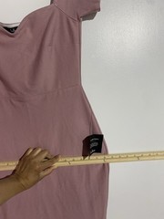 Lulus Dress M Pink How Much I Care Midi Trumpet Mermaid Romantic Feminine Classy