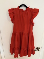 House of Harlow 1960 Red Ruffled Mini Dress