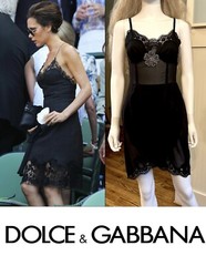 3k Dolce & Gabbana 2017 2024 Pink Black Lace 2 Dress Set LOT 38 40 2 4 6 S M Top