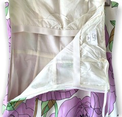 Ann Taylor Womens Lavender Green White Floral Strapless Summer Party Dress Sz 2