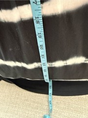 LUCKY BRAND Black & White Tie-Dye Sleeveless Gathered Waist Dress, 2X/XXL, NWT!
