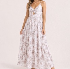 NEW Altar’d State Brown Floral Maxi Dress Size Large NWT