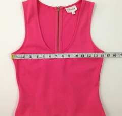 Devlin Pleated Dress Stretchy Tank Dress Medium Weight Fabric Size XS