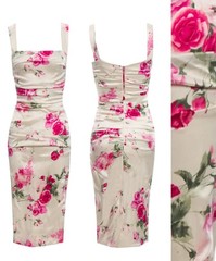 SALE! $5,500 DOLCE & GABBANA Silk Dress size 42-44