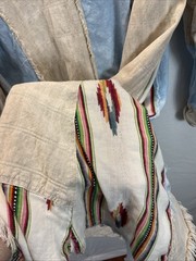 A Rare Bird Acid Wash Duster Aztec Skies Jacket Sz S/M Boho Lagen Shirtdress Raw