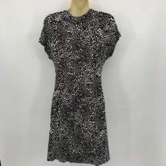 DVF Diane von Furstenberg Natalie Tiny marks Black white dot dress shift new 6