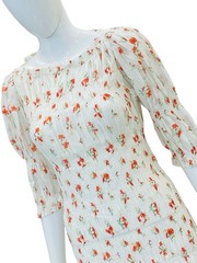 Doen Women&rsquo;s Roxanne Sweet Abelia Floral Printed Cotton Long Maxi Gown Dress XL