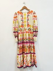 Designer Borgo De Nor Size 12 Midi Floral Stunning Women&rsquo;s Dress