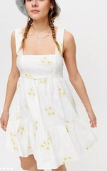 NWT Altar’d State Daisy Embroidered Mini Dress Size S
