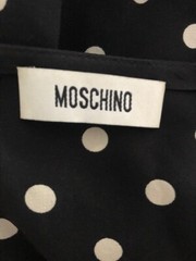 Moschino Original Black Polka Dot White Pure Silk Dress Women Size 44/Woman Dress