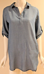 Thread + Supply Women&rsquo;s Blue Chambray Dress Tunic Top – Size Small – NWT