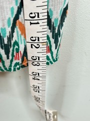 World Market Mira Kaftan Maxi Dress S/M White Ikat Boho Beach Cover Up Resort