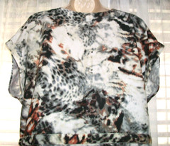 RELATIVITY PXL NO WRINKLE SHORT SILKY CAMO DRESS SUNDRESS~DRAWSTRING WAIST~