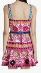 Alexis Aurora Pink Venise Embroidered Floral Dress Size XL
