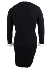 Tommy Hilfiger Women&rsquo;s Embellished Sweater Dress (L, Black)