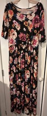 EUC Latched Mama 1x Plus Size Maternity Nursing Maxi Dress – Flowers