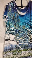 womens plus size dresses 18-20 Abstract Midi Stretch Short Sleeves Avenue