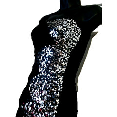 Little Black Dress Sequins by Deb Women&rsquo;s BodyCon Sheath Sexy Party Clubbing -S