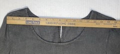 Stella Rosa 100% Linen Gray Dress Sz S 36 Bust Lace Trim 3/4 Slv 36 Length Italy