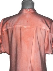 Cloth & Stone Light Pink Tie-dye Button Front Tencel Lyocell Cuff Shirt Dress Sm