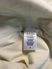 A.L.C. ALC Size 6 Elizabeth Cady Dress Charteuse Crepe Strapless Midi $550