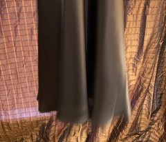 Ann Taylor Loft Size 4 Silk Halter Midi Dress Side Zipper Brown Lined Flare Boho