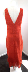 Atmos & Here – Mandarin Lace Bodycon Dress – Size 12 – Preowned VGC