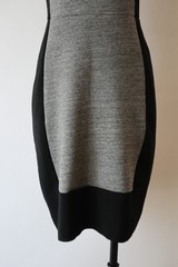 J CREW Gray Black Jersey Wool Cotton Slim Structured Sheath Pencil Dress Women 4