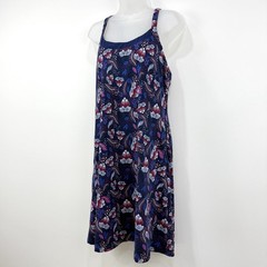 Title Nine Yes Dress Women&rsquo;s L Floral Granola Girl Hiking Built In Bra Outdoors