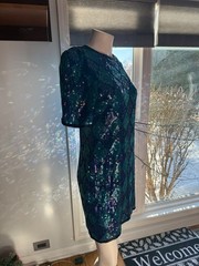 Creative Creations Blue/Purple Sequin Woman&rsquo;s Dress Size 12