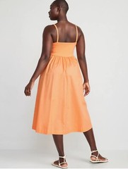 Old Navy Women&rsquo;s Size XS ~ Fit & Flare Combination Midi Cami Dress $40 NWT