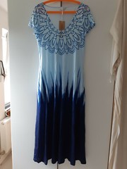 TENDENCY summer dress BLUE STRETCH – size S EU 36 F 4 – BRAND NEW with TAGS + SALE