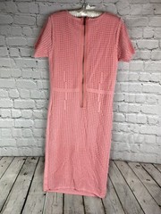 John + Jenn Medium Pink Preppy Pretty Career Stretch Short Sleeve Dress New
