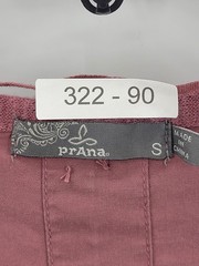 Prana Dress Womens Small Pink Mixed Knit Raglan Sleeve Sheath Athleisure Casual