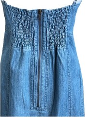 HEARTLOOM REVOLVE A-Line Denim Spaghetti Strap Mini Dress With Metal Studs Small