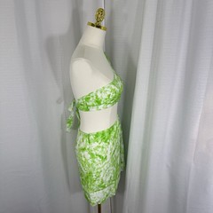 NEW For Love & Lemons Devon Mini Dress Large Cut Out Y2K One Shoulder Sexy $198
