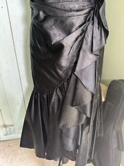 Vintage TD4 by Electra Womens Mermaid Sleeveless Embossed Ruching Ruffle Size 10